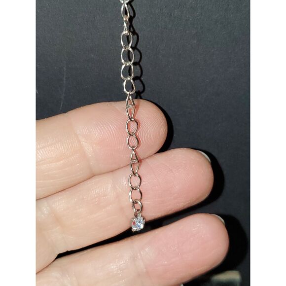 A Silver Tone Chunky Statement Necklace Power Career Evening Metallic - Picture 8 of 10